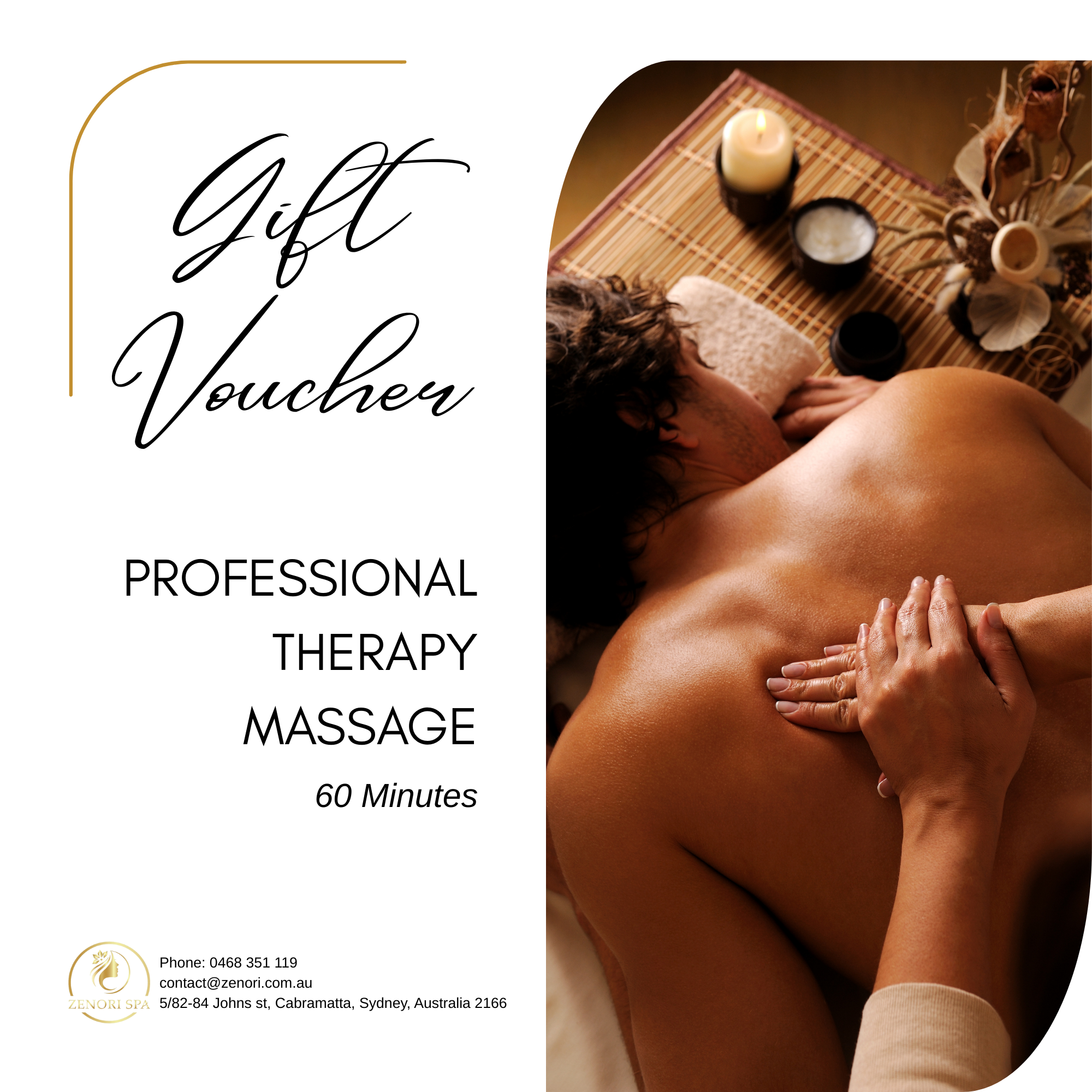 Gift Voucher of PROFESSIONAL THERAPY MASSAGE